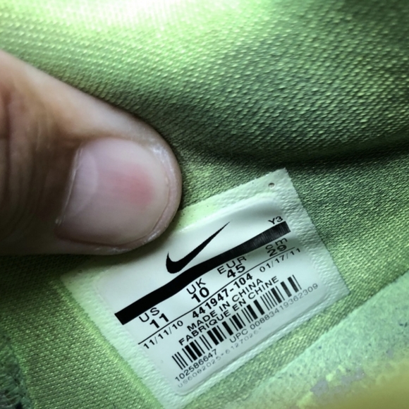 NIKE AIR MAX 360 BB LOW BASKETBALL green white black casual gym sneaker size 11 - Picture 9 of 11